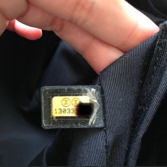 Rare Alert π¨ Vintage CHANEL Cambon Line Mini black nylon and patent leather - Picture 6 of 16